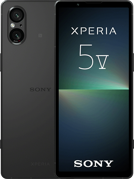 Sony Xperia 5 V Black + Sony WF-C700N Gojischwarz